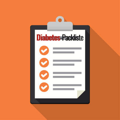 Diabetes Packliste für den Urlaub - Diabetes Packliste für den Urlaub | Diasticker® - Diabeteszubehör