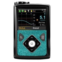 Minimed Sticker (600/700er-Serie) - Türkis Glitzer