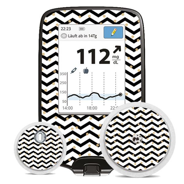 FreeStyle Libre Sticker (Messgerät) - Golden Dots