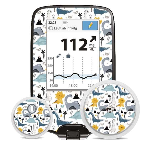 FreeStyle Libre Sticker (Messgerät) - Dino-Tastic