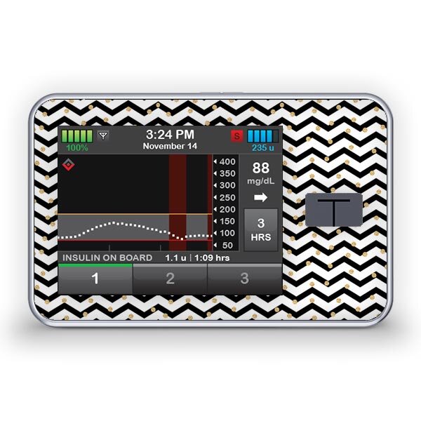 Tandem t:slim X2 Sticker - Golden Dots