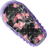 Dexcom G6 Sticker - 6er Set "Black Floral"