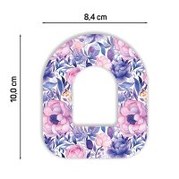 Omnipod Pflaster - Purple Flowers