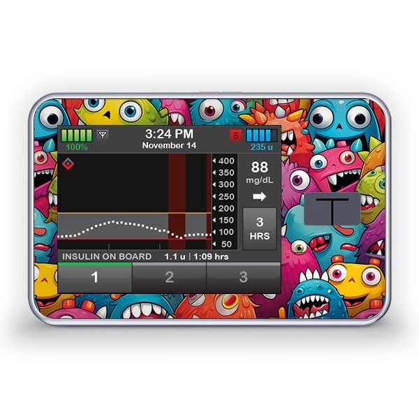 Tandem t:slim X2 Sticker - Monster-Mania