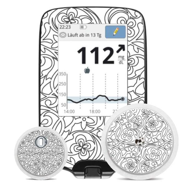 FreeStyle Libre Sticker (Messgerät) - Black & White