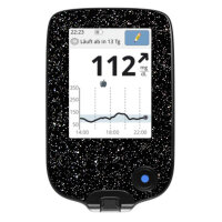 FreeStyle Libre Sticker (Messgerät) - Schwarz Glitzer