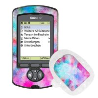Omnipod PDM-Sticker - Watercolor