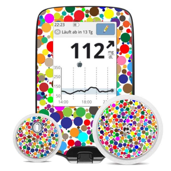 FreeStyle Libre Sticker (Messgerät) - Konfetti