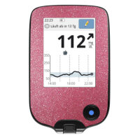 FreeStyle Libre Sticker (Messgerät) - Rosa Glitzer