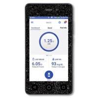 Omnipod Dash Sticker - Schwarz Glitzer