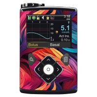 Minimed Sticker inkl. Clip (600/700er-Serie) - Feathers