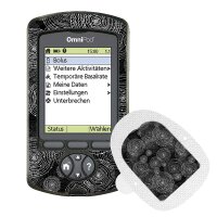 Omnipod PDM-Sticker - Black Circles