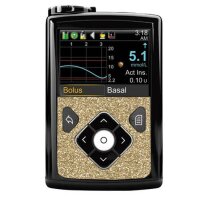 Minimed Sticker (600/700er-Serie) - Gold Glitzer