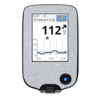 FreeStyle Libre Sticker (Messgerät) - Silber Metallic