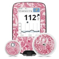 FreeStyle Libre Sticker (Messgerät) - Pink flowers