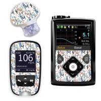 Stickerset für Minimed, Guardian und Accu-Chek Guide...