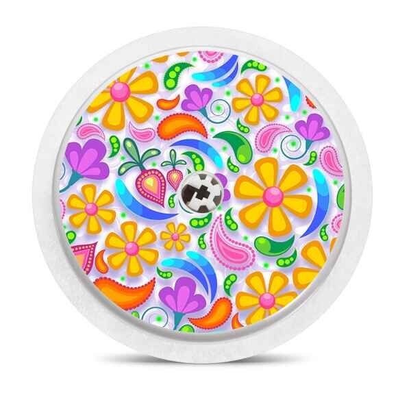 FreeStyle Libre 2 Sticker - Blumenmeer