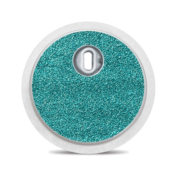 FreeStyle Libre 3 Sticker - Türkis Glitzer