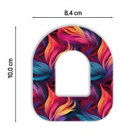 Omnipod Pflaster - Feathers