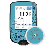 FreeStyle Libre Sticker (Messgerät) - Let it snow