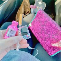 VIAL SAFE - Silikon-Schutzhülle für Insulinflaschen (2 Stück, 10 ml) | Hellblau-Batik