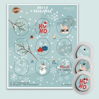 Dexcom G7 Sticker - 9er Set "Hello December"