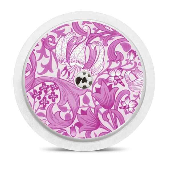 FreeStyle Libre 2 Sticker - Pink flowers