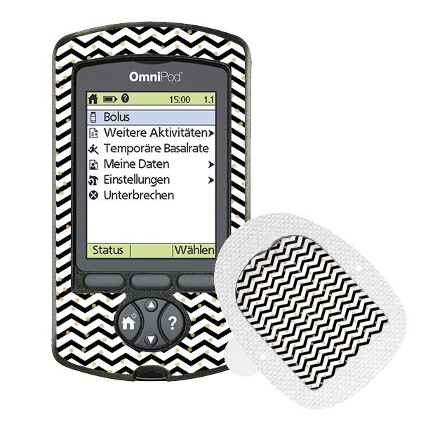 Omnipod PDM-Sticker - Golden Dots