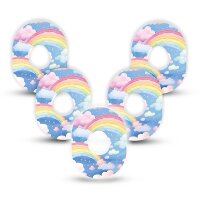 Dexcom G7 Pflaster - Rainbow Clouds