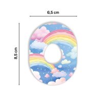 Dexcom G7 Pflaster - Rainbow Clouds