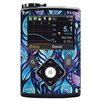Minimed Sticker inkl. Clip (600/700er-Serie) - Batik Peacock