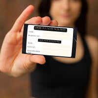 Medical ID Karte - All Black (Ich habe Diabetes)