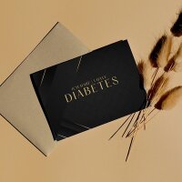 Medical ID Karte - All Black (Ich habe Diabetes)