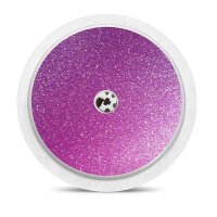 FreeStyle Libre Sticker (Messgerät) - Lila Glitzer