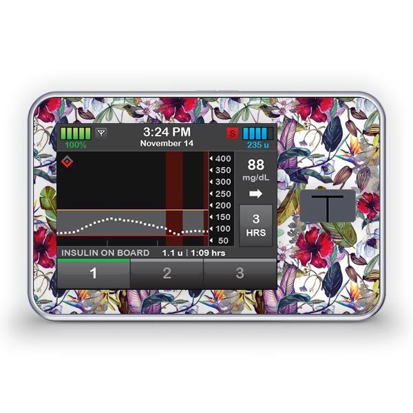 Tandem t:slim X2 Sticker - Wild Flowers