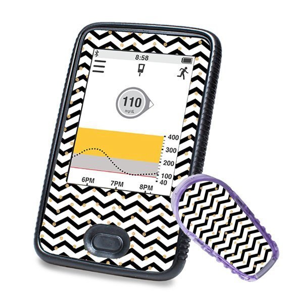 Dexcom G6 Sticker (Receiver + Transmitter) - Golden Dots