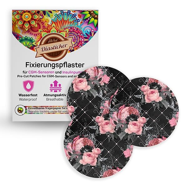 Overpatches - Black Floral