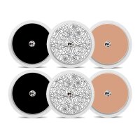 FreeStyle Libre 2 Sticker - 6er Set "Black &...