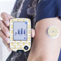 FreeStyle Libre Sticker (Messgerät) - Pineapples