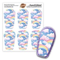 Dexcom G6 Sticker - 6er Set "Rainbow Clouds"