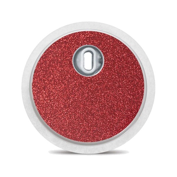 FreeStyle Libre 3 Sticker - Rot Glitzer