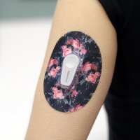 Dexcom G6 Pflaster - Black Floral
