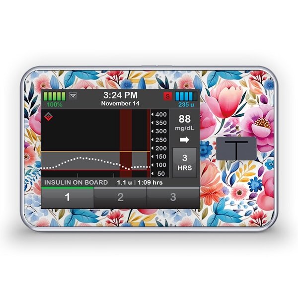 Tandem t:slim X2 Sticker - Spring Flowers