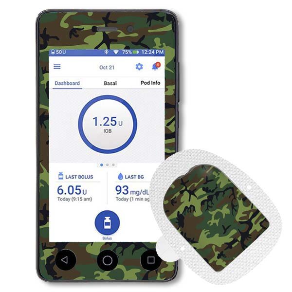 Omnipod Dash Sticker - Camouflage