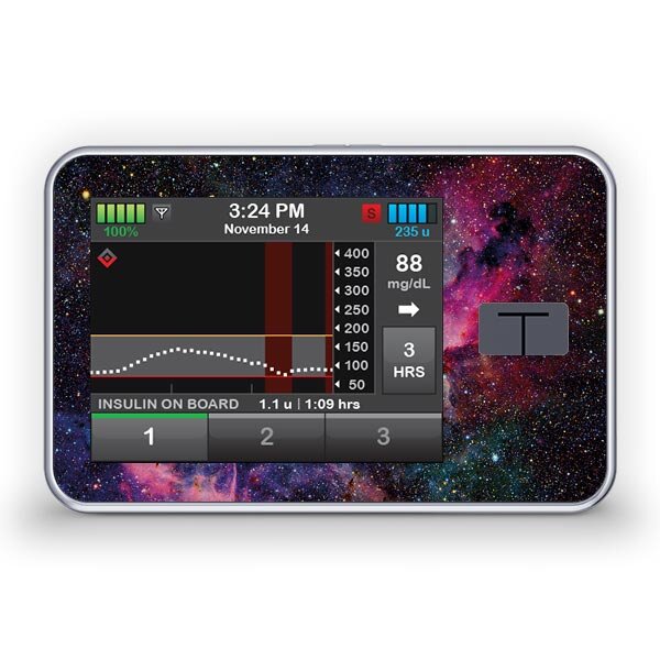 Tandem t:slim X2 Sticker - Galaxy