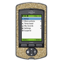Omnipod PDM-Sticker - Gold Glitzer