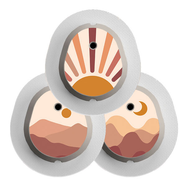Dexcom G7 Sticker - 3er Set "Sunset"