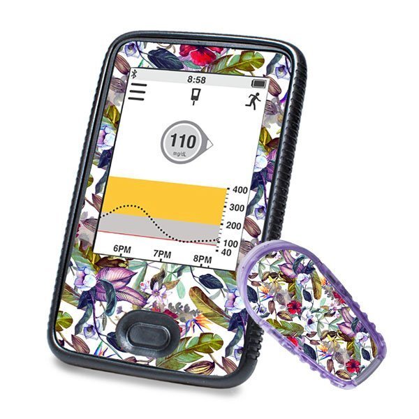 Dexcom G6 Sticker (Receiver + Transmitter) - Wild Flowers