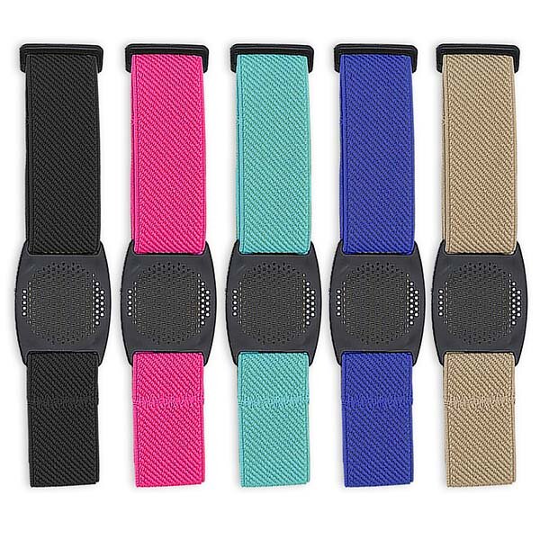 FreeStyle Libre (1 & 2) Fixierband - Halter: Gitter Schwarz (Bandfarbe wählbar)