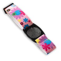 FreeStyle Libre (1 & 2) Fixierband - Halter: Gitter Schwarz (Bandfarbe wählbar)